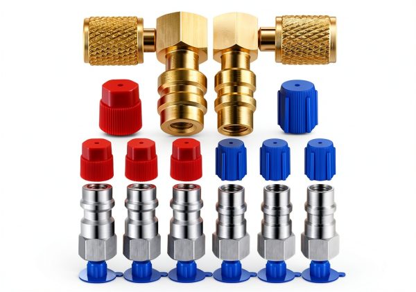 Yaocom 90° R12 to R134a Convert Adapter-0