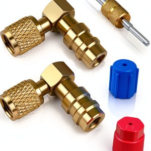FANOVO R12 to R134a Adapter Brass High Low Side-0