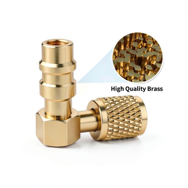 FANOVO R12 to R134a Adapter Brass High Low Side-7