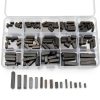EVGATSAUTO Round Ended Key 140pcs Stainless Steel Parallel Shaft Keys-4