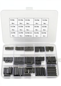 RELMON 140 PCS Round Ended Feather Key Set - Parallel Drive Shaft Keys 3mm, 4mm, 5mm, 6mm-0