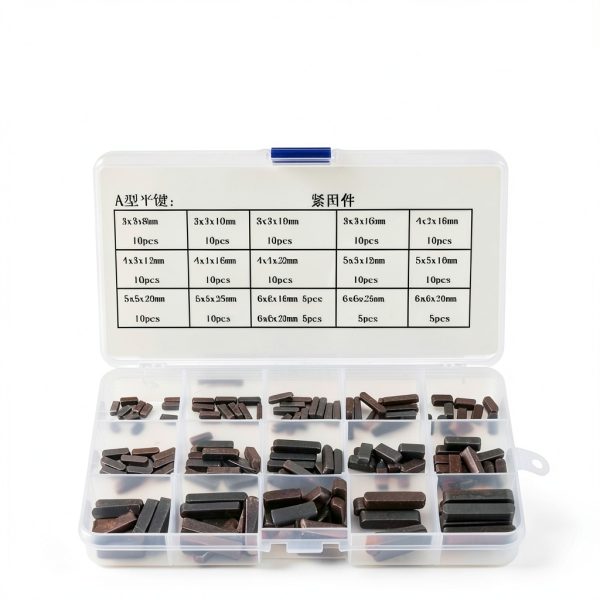 Round Ended Key, 140pcs Round Ended Key Parallel Drive Shaft Keys Set 8mm 10mm 12mm 16mm 20mm 25mm 30mm-5