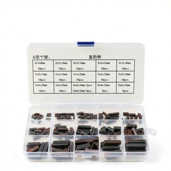 Motor Shaft Keys Set, Stainless Steel, 140pcs, Round Ended Key Parallel Drive, 8mm 10mm 12mm 16mm 20mm 25mm 30mm-2