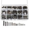Round Ended Key, 140pcs Round Ended Key Parallel Drive Shaft Keys Set 8mm 10mm 12mm 16mm 20mm 25mm 30mm-2