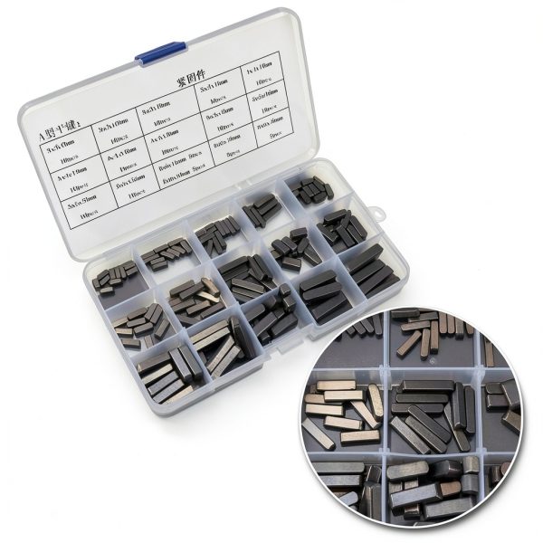 Round Ended Key, 140pcs Round Ended Key Parallel Drive Shaft Keys Set 8mm 10mm 12mm 16mm 20mm 25mm 30mm-7