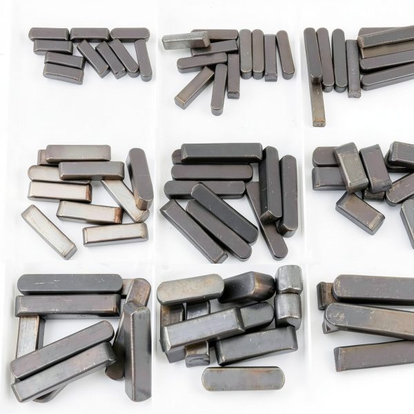 Keyway Assortment GBSCLOVER 140Pcs A3 Carbon Steel Parallel Shaft Keys-8