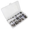 Steel Machine Keyway Assortment, 140PCS 12mm 16mm 20mm 25mm Professional Parallel Drive Shaft Key Round Ended Key for Shaft Type Fastening Connection-5