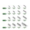 Keadic 140Pcs 16-Size 304 Stainless Steel Key Stock Assortment-1
