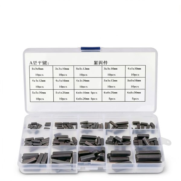 140pcs Round Ended Parallel Drive Shaft Keys Set key way set 8mm-30mm key way set Stainless Steel Wrench Set Floor Bolts & Screw Sets Llaves Hexagonales-1