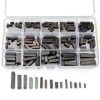 Keyway Assortment GBSCLOVER 140Pcs A3 Carbon Steel Parallel Shaft Keys-2