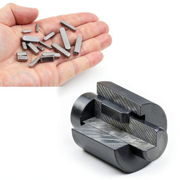 Keadic 140Pcs 16-Size 304 Stainless Steel Key Stock Assortment-3